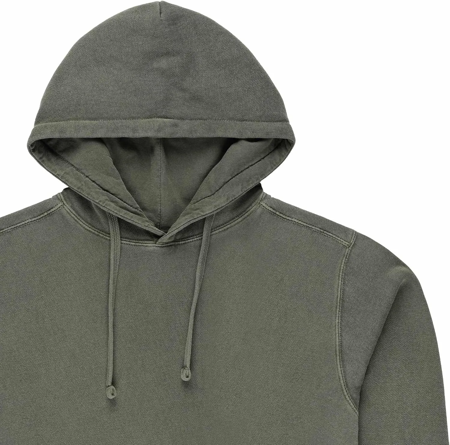 10oz Heavy Weight Pigment-Dyed Pullover Fleece Hoodie Relaxed Roomy Fit Cotton Blend Unisex Blanks Style 417