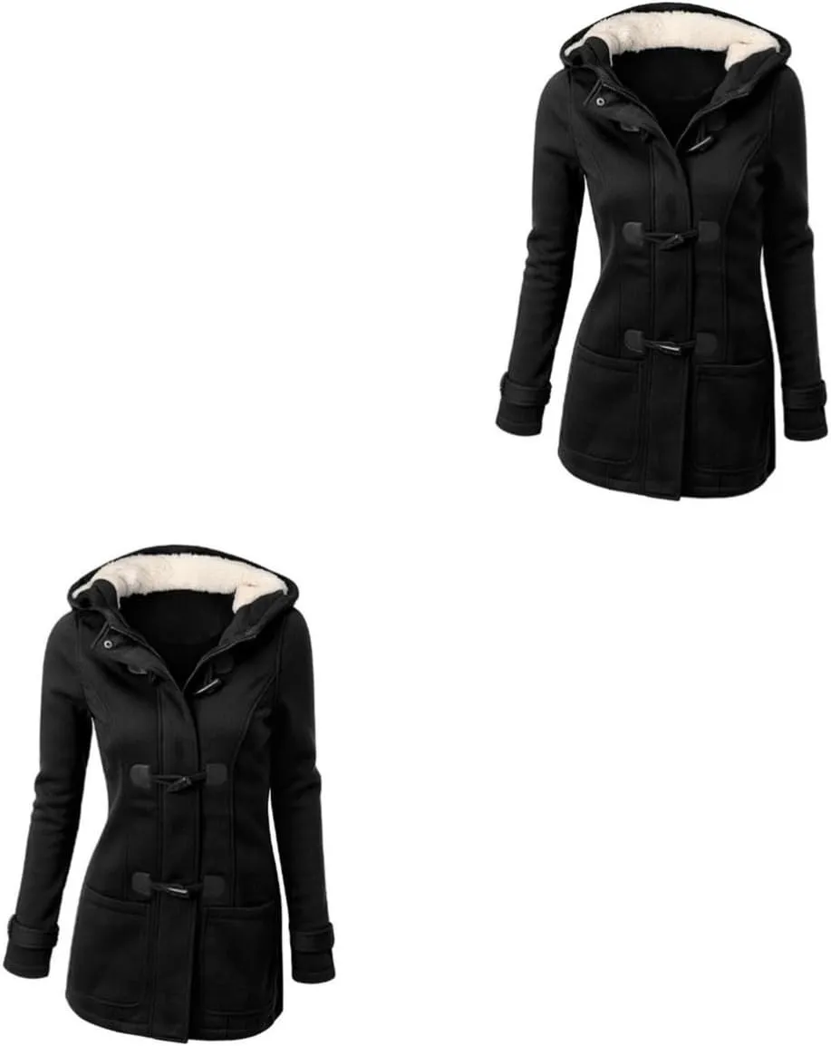 2pcs Warm Coat Casual Coats for Women Black Coats Daugter Thermal Coats for Women Women's Heated Coat
