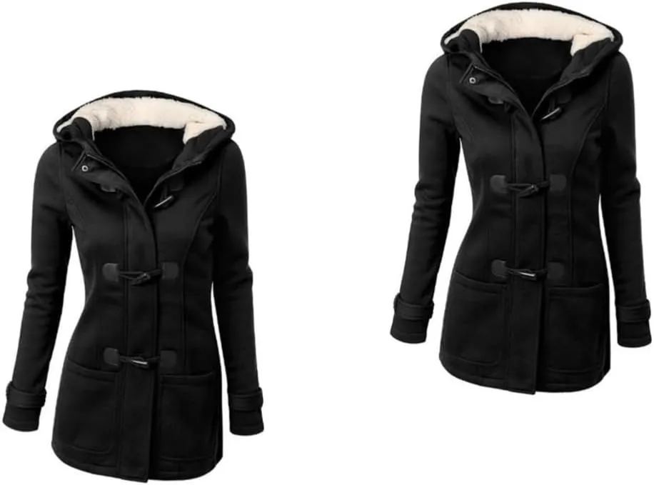 2pcs Warm Coat Casual Coats for Women Black Coats Daugter Thermal Coats for Women Women's Heated Coat