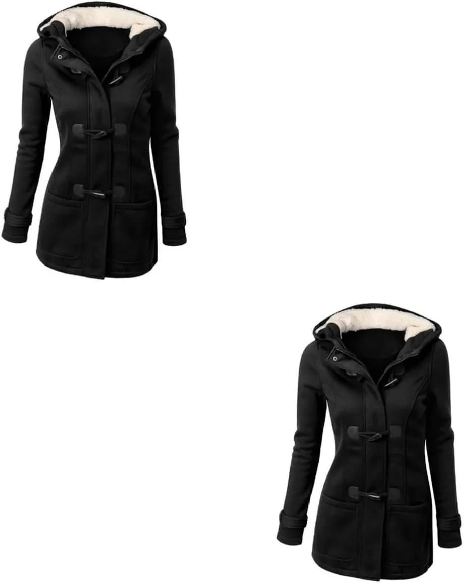 2pcs Warm Coat Casual Coats for Women Black Coats Daugter Thermal Coats for Women Women's Heated Coat