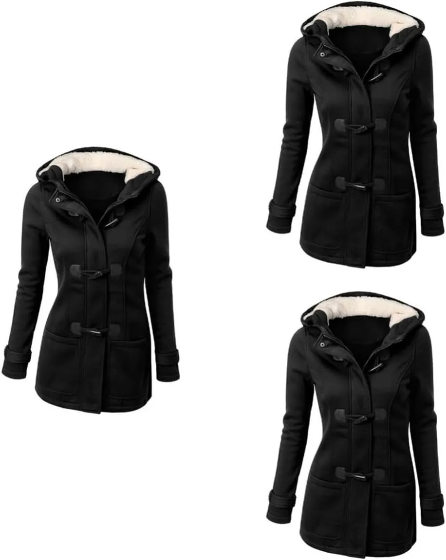2pcs Warm Coat Casual Coats for Women Black Coats Daugter Thermal Coats for Women Women's Heated Coat