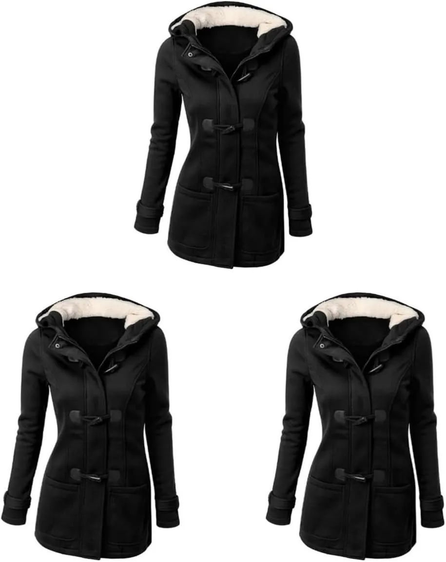 2pcs Warm Coat Casual Coats for Women Black Coats Daugter Thermal Coats for Women Women's Heated Coat