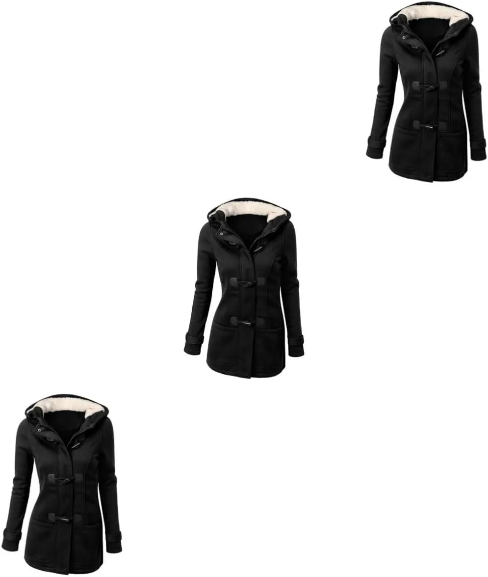 2pcs Warm Coat Casual Coats for Women Black Coats Daugter Thermal Coats for Women Women's Heated Coat
