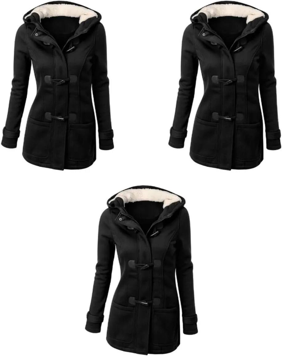 2pcs Warm Coat Casual Coats for Women Black Coats Daugter Thermal Coats for Women Women's Heated Coat