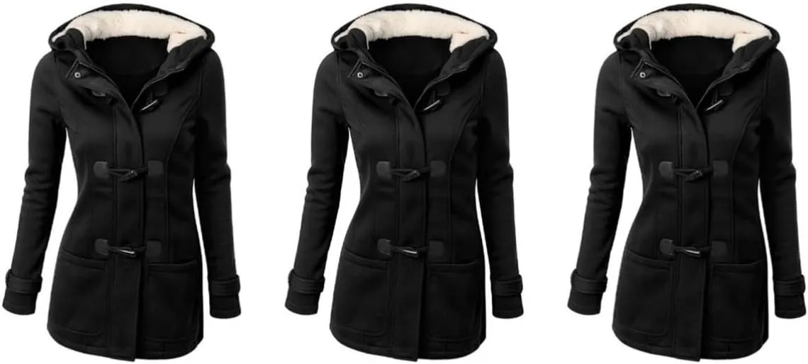2pcs Warm Coat Casual Coats for Women Black Coats Daugter Thermal Coats for Women Women's Heated Coat