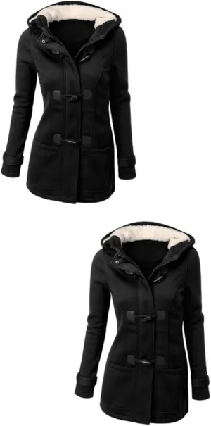 2pcs Warm Coat Casual Coats for Women Black Coats Daugter Thermal Coats for Women Women's Heated Coat