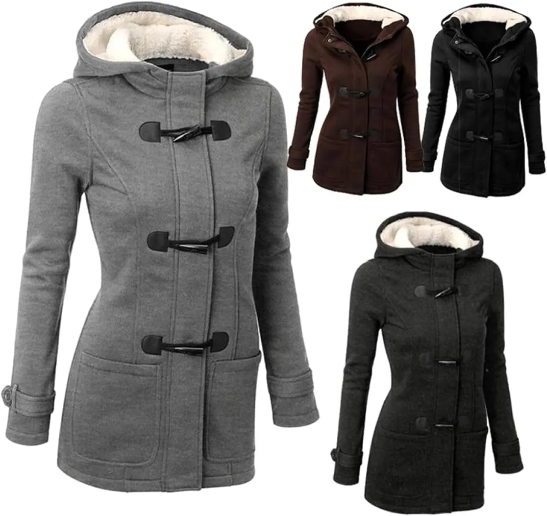 2pcs Warm Coat Casual Coats for Women Black Coats Daugter Thermal Coats for Women Women's Heated Coat