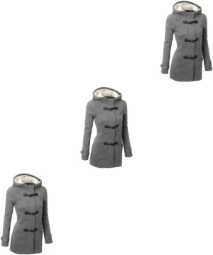 2pcs Warm Coat Casual Coats for Women Black Coats Daugter Thermal Coats for Women Women's Heated Coat
