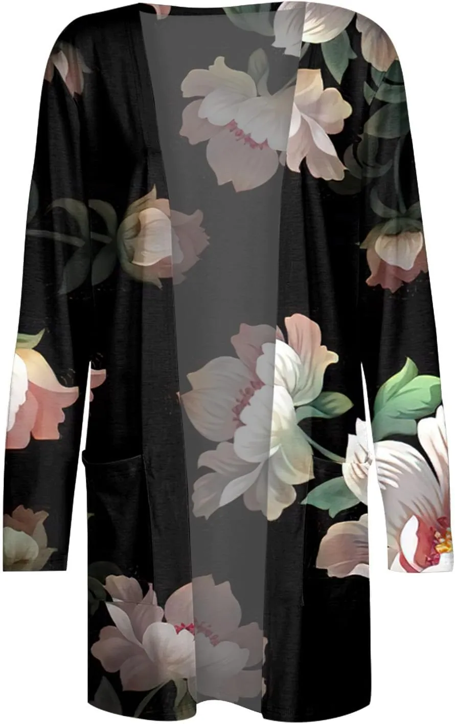 Cardigan for Women, Open Front Casual Lightweight Long Trendy Sweater Going Out Cozy Outfits