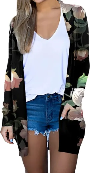 Cardigan for Women, Open Front Casual Lightweight Long Trendy Sweater Going Out Cozy Outfits