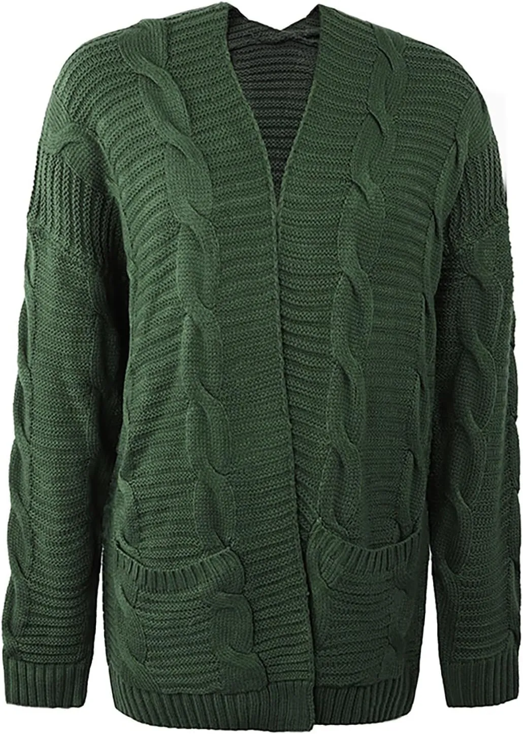 Cardigan Sweaters for Women Trendy Cable Knit Sweater Fall Clothes 2024 Long Sleeve Jackets Outerwear with Pockets