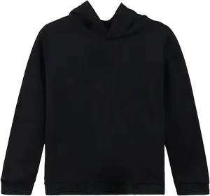 Children's Kids Hoodie Solid Color Long Sleeve Basic Plush Hoodies Pullover Soft Sweatshirt Fall Winter Clothes
