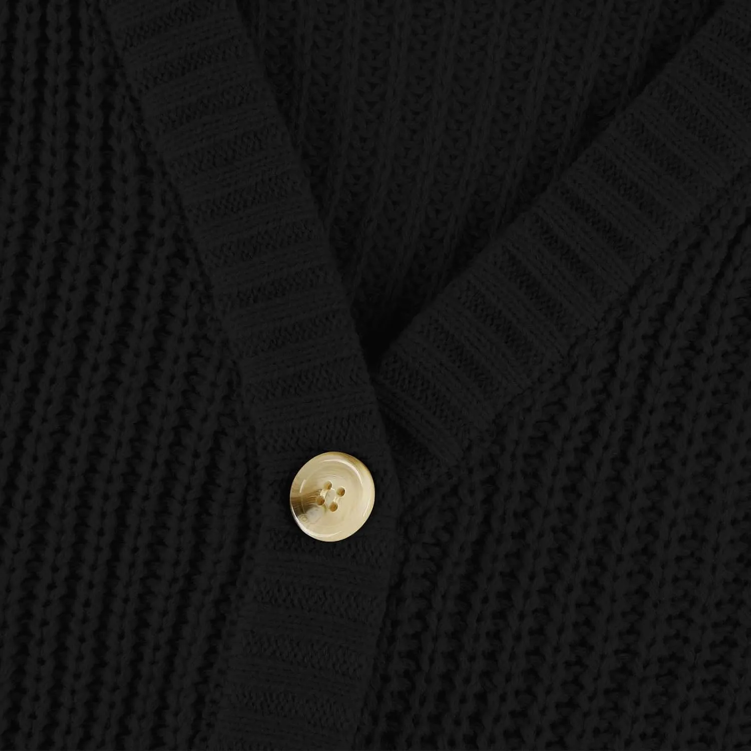 Chunky Cardigan Sweaters for Women Cable Knit Open Front Cardigan with Pockets Oversized Loose Long Sleeve Sweaters