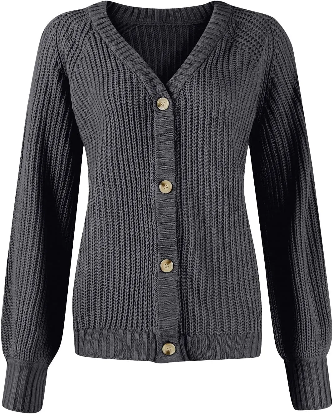 Chunky Cardigan Sweaters for Women Cable Knit Open Front Cardigan with Pockets Oversized Loose Long Sleeve Sweaters