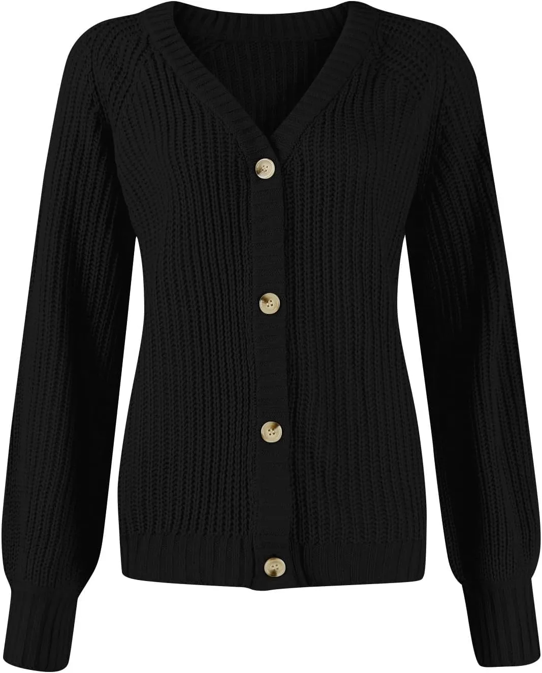 Chunky Cardigan Sweaters for Women Cable Knit Open Front Cardigan with Pockets Oversized Loose Long Sleeve Sweaters