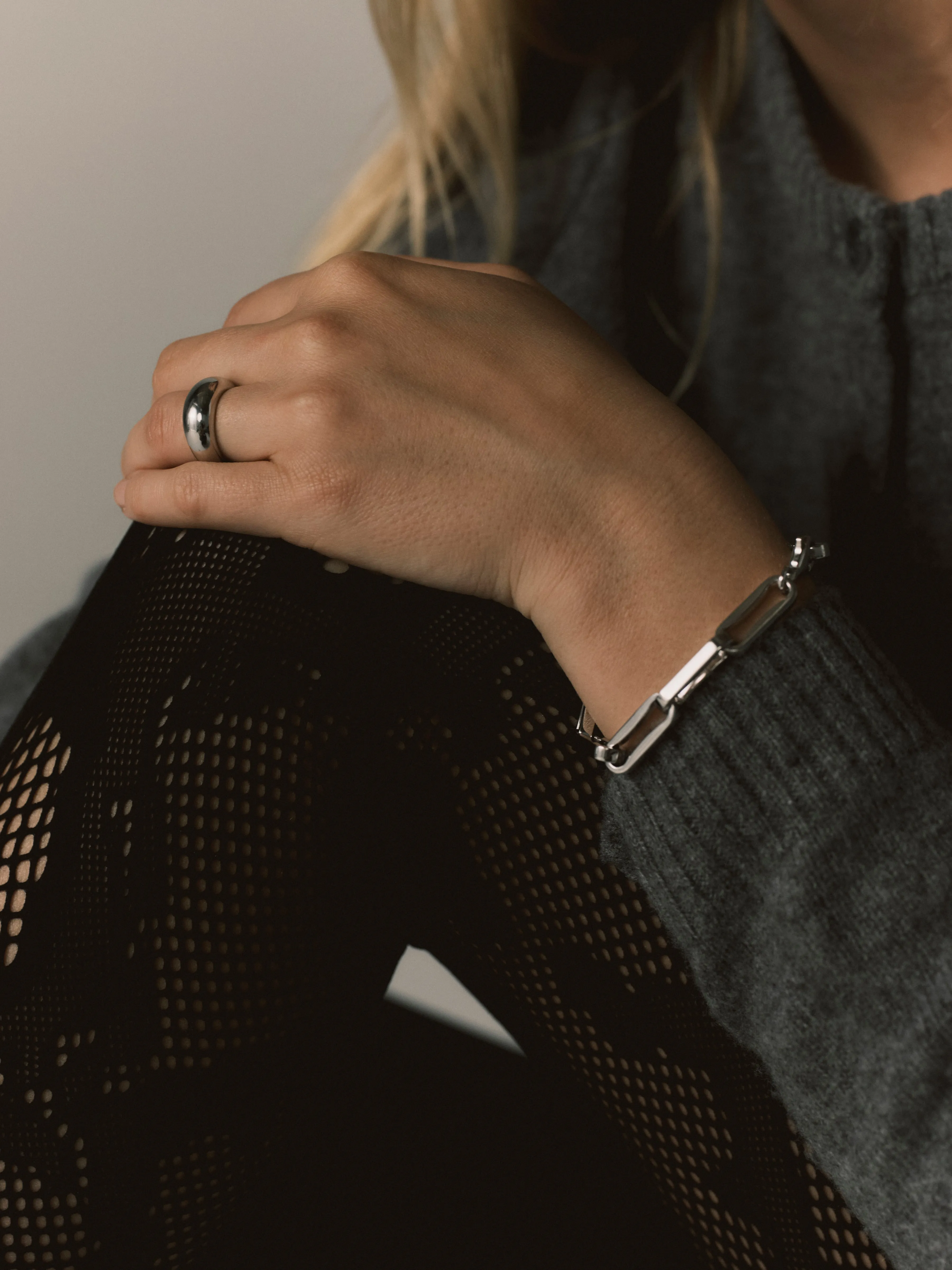 Connor Chunky Link Bracelet 925 Recycled Sterling Silver