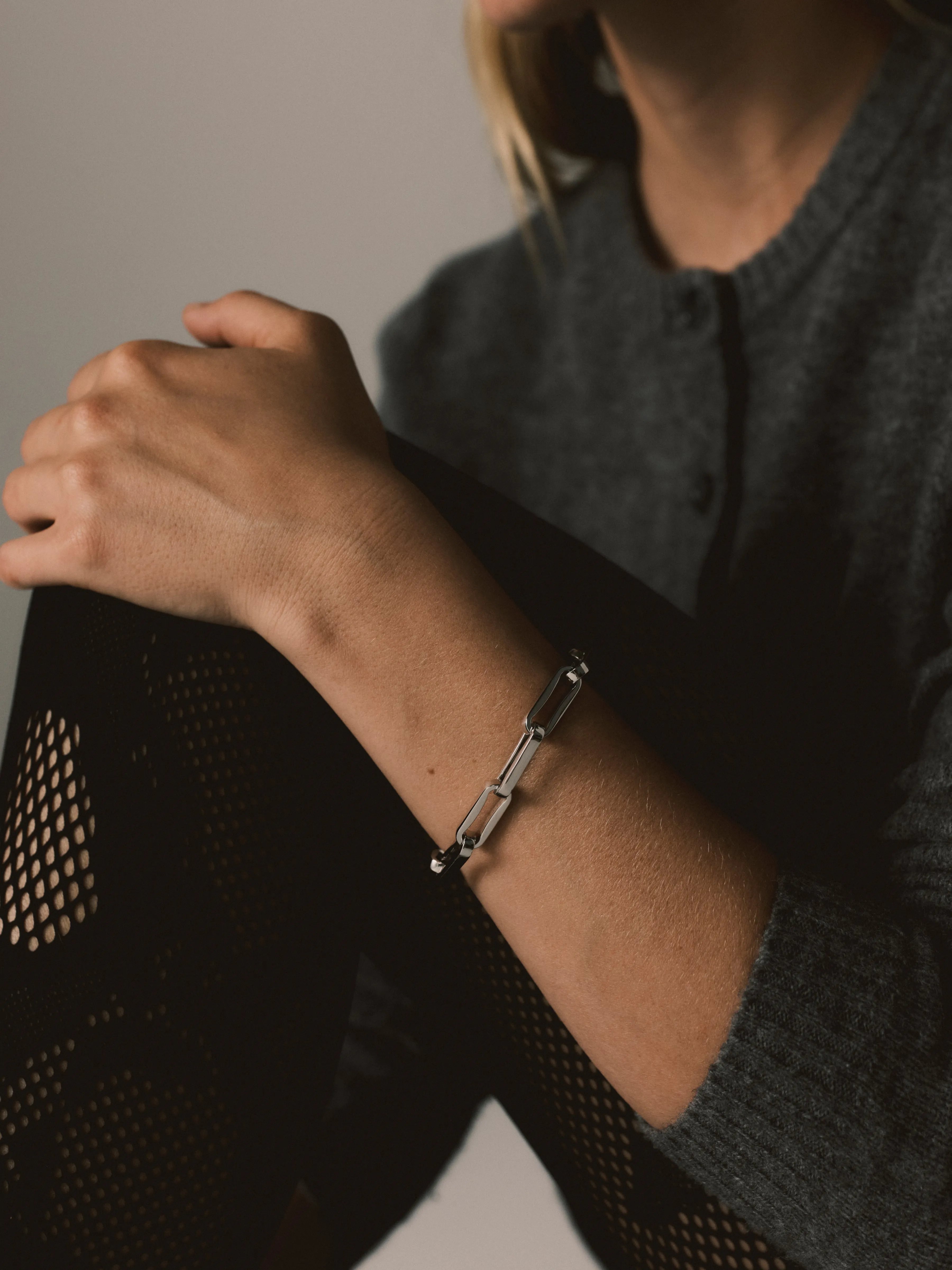 Connor Chunky Link Bracelet 925 Recycled Sterling Silver