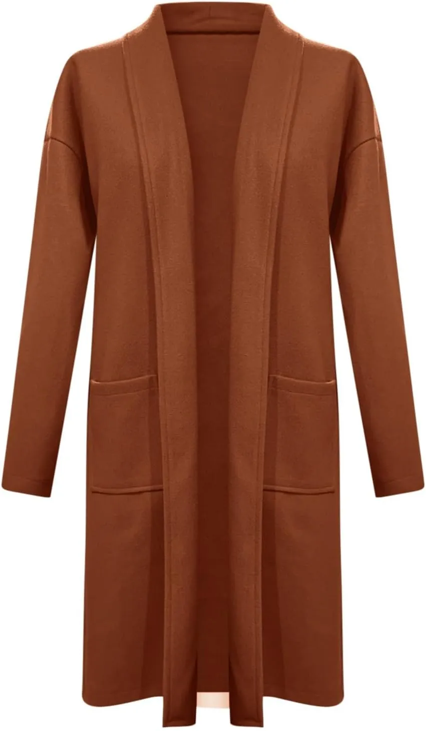cooki Womens Coats Winter Sweater Cardigan Sweater Open Front Coats Wool Blend Trench Coats Casual Overcoats Long Soft Jacket