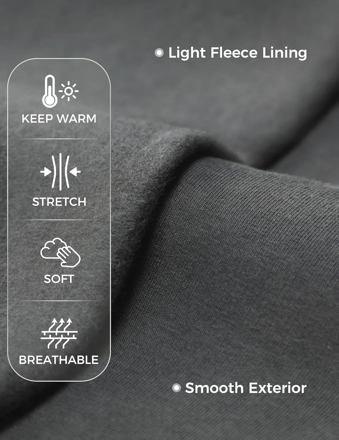 CRZ YOGA Mens Fleece Hoodies Basic Casual Hooded Sweatshirts Long Sleeve Pullover Workout Tops with Pocket