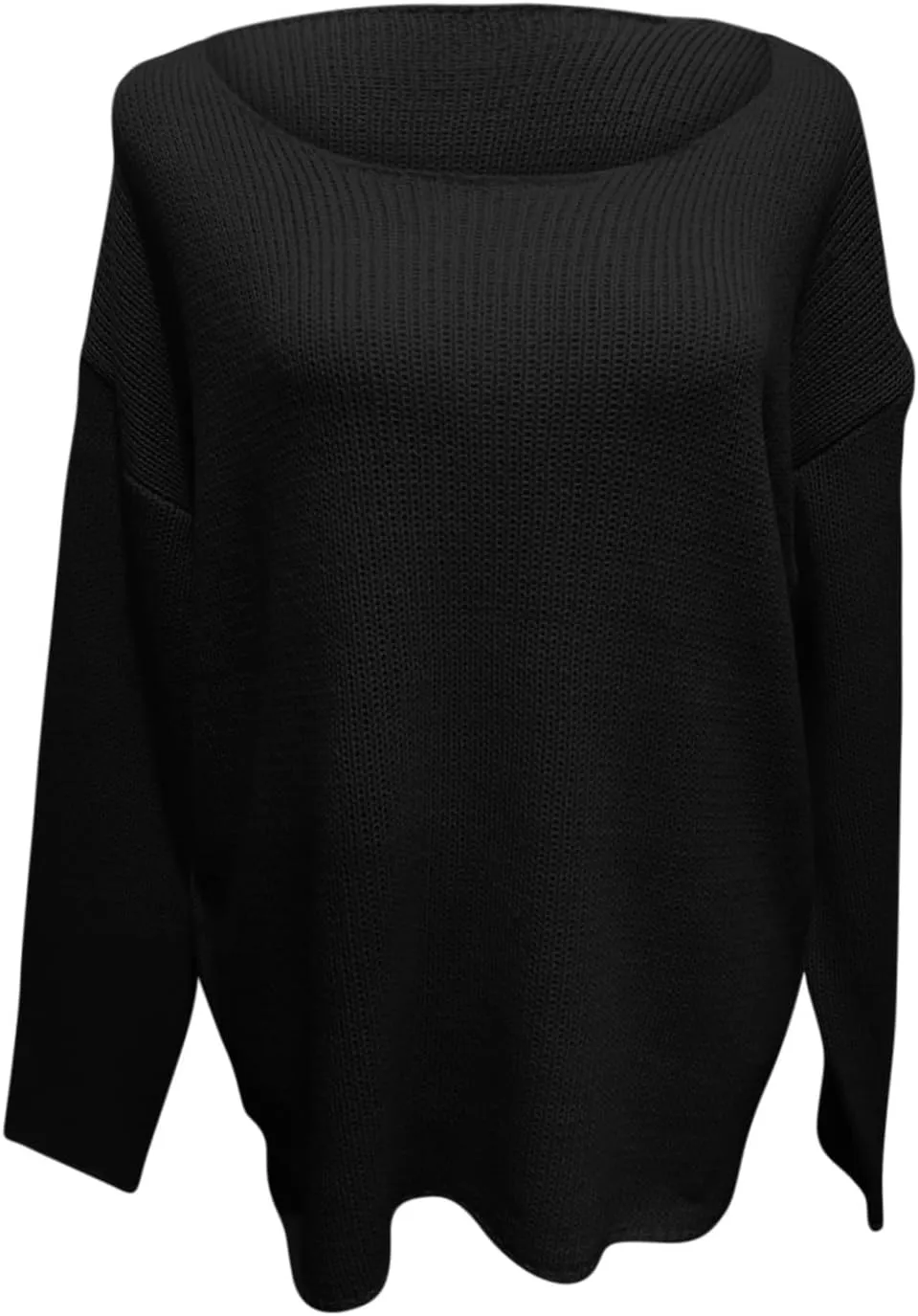 Fall Sweaters for Women Loose Lightweight Pullover Sweaters Scoop Neck Ribbed Knitted Sweaters Casual Jumper Tops