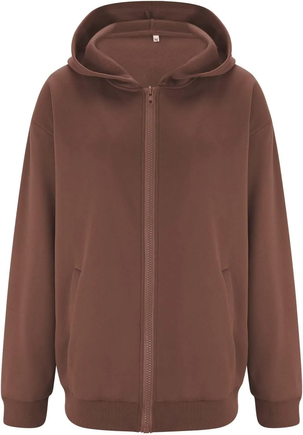 Fall Sweatshirts for Women Full Zip Up Hoodies Oversized Sweatshirt Y2K Clothing Casual Classic Jacket with Pockets