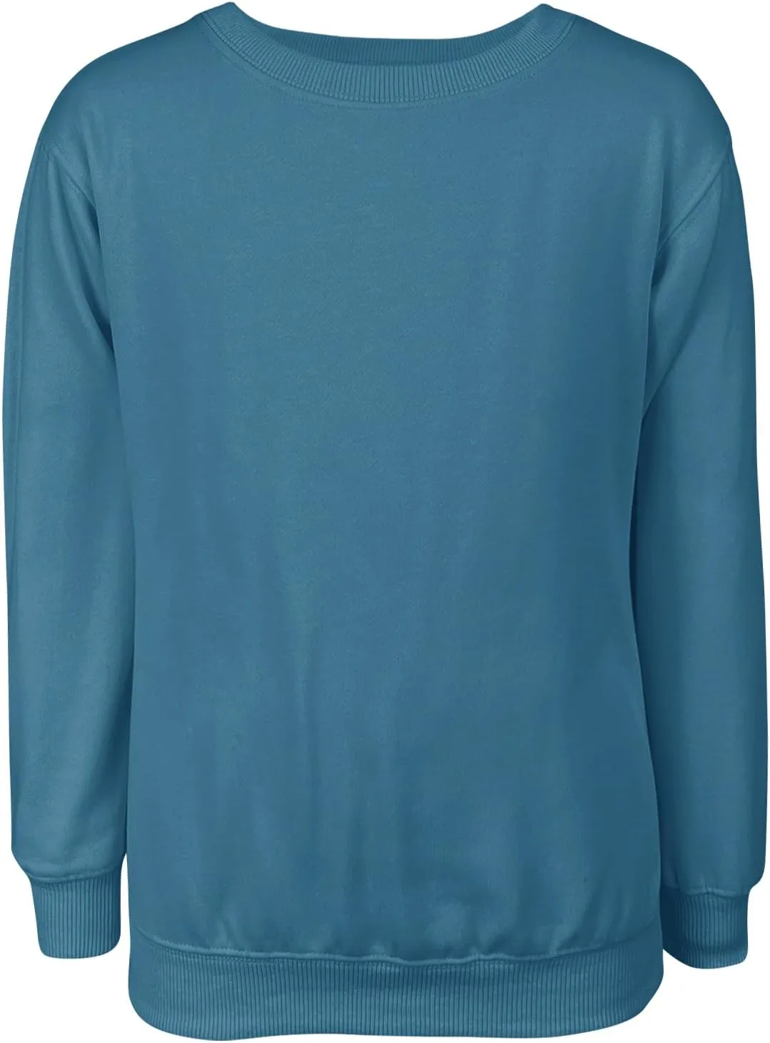 Fanway&EC Girls Casual Crewneck Sweatshirts Long Sleeve Cute Pullover Oversized Lightweight Fleece Tops
