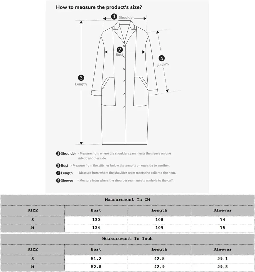 Fnfmrfmr Women Long Woolen Coats Double-Sided Wear Slim Double Breasted Lace-Up Wool Blend Jacket