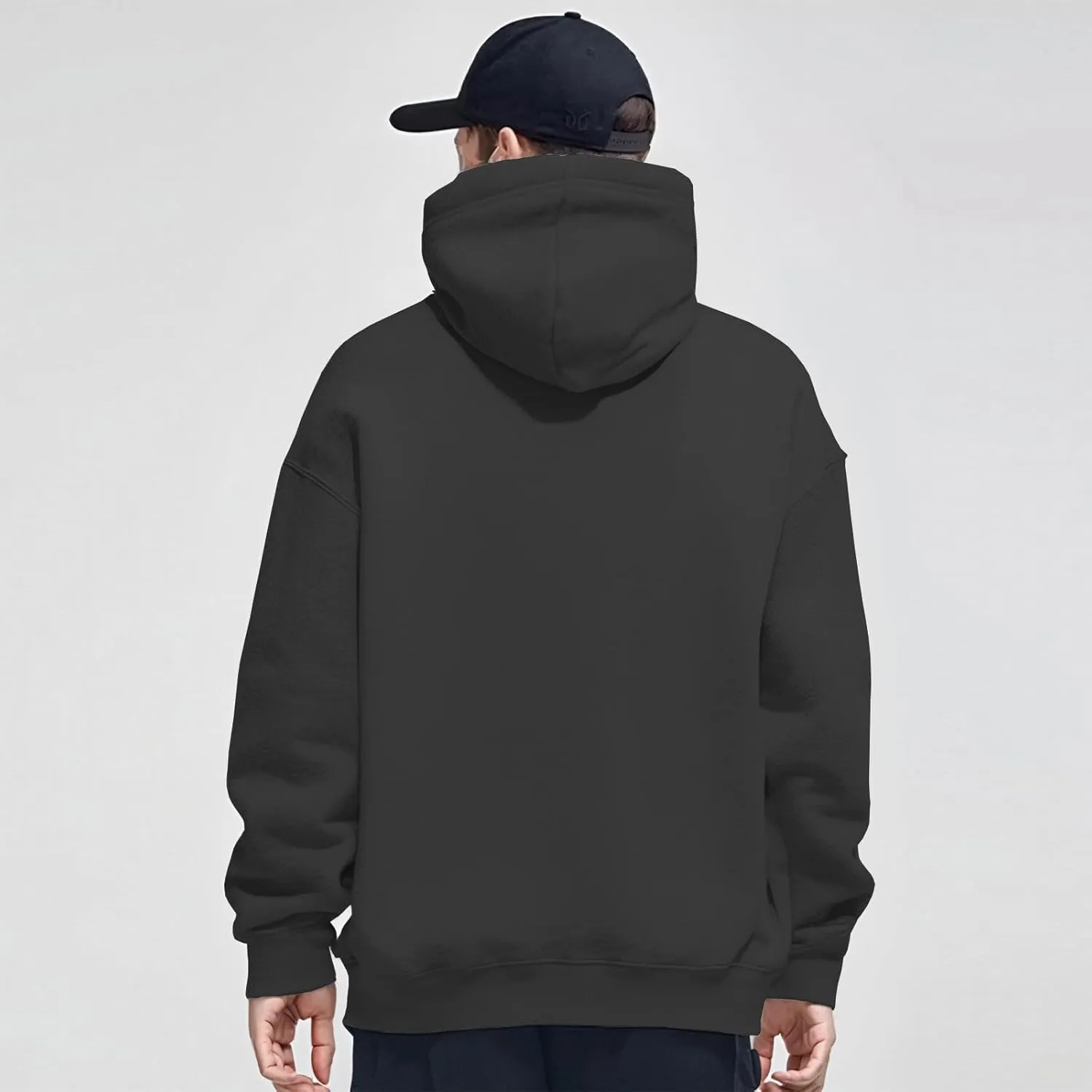 FoxQ Mens Casual Cotton Hooded Pullover Sweatshirts Drawstring Long Sleeve Hoodies