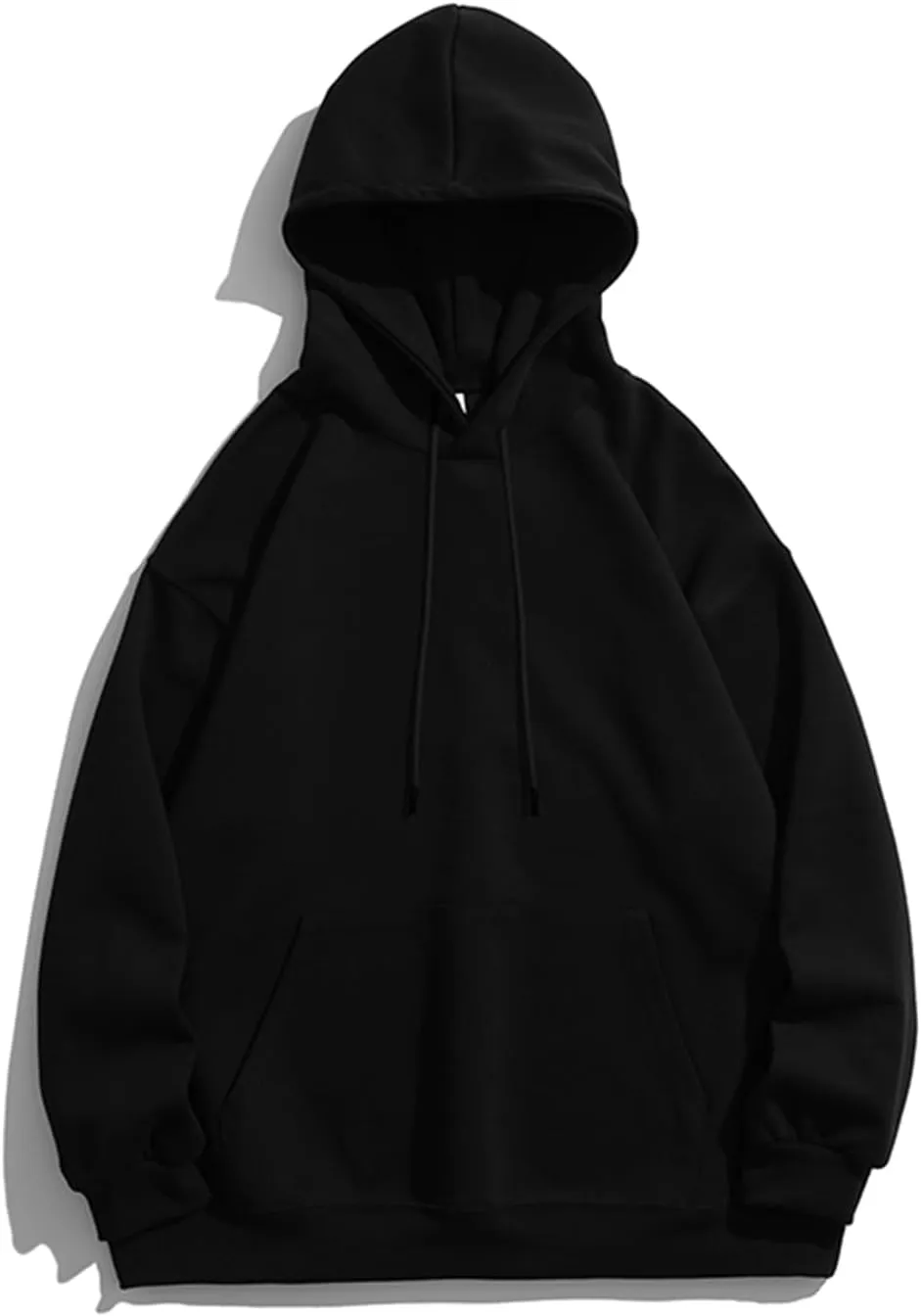 FoxQ Mens Casual Cotton Hooded Pullover Sweatshirts Drawstring Long Sleeve Hoodies