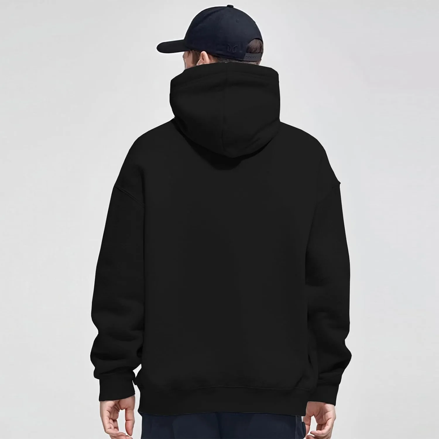FoxQ Mens Casual Cotton Hooded Pullover Sweatshirts Drawstring Long Sleeve Hoodies