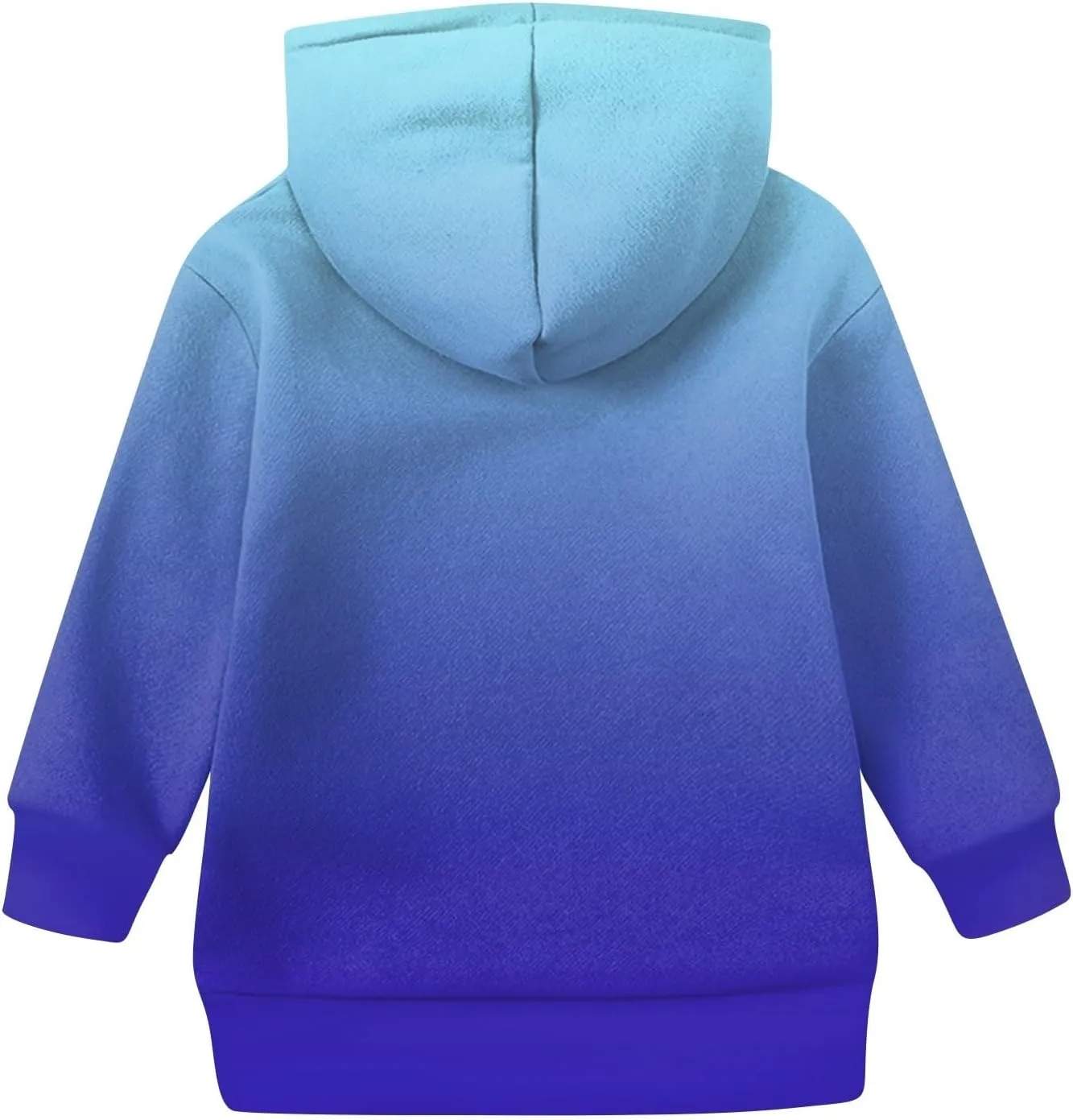 Girls Fashion Gradient Color Sweatshirt Casual Long Sleeve Hoodies Loose Soft Pullover Clothing Outfits with Pocket