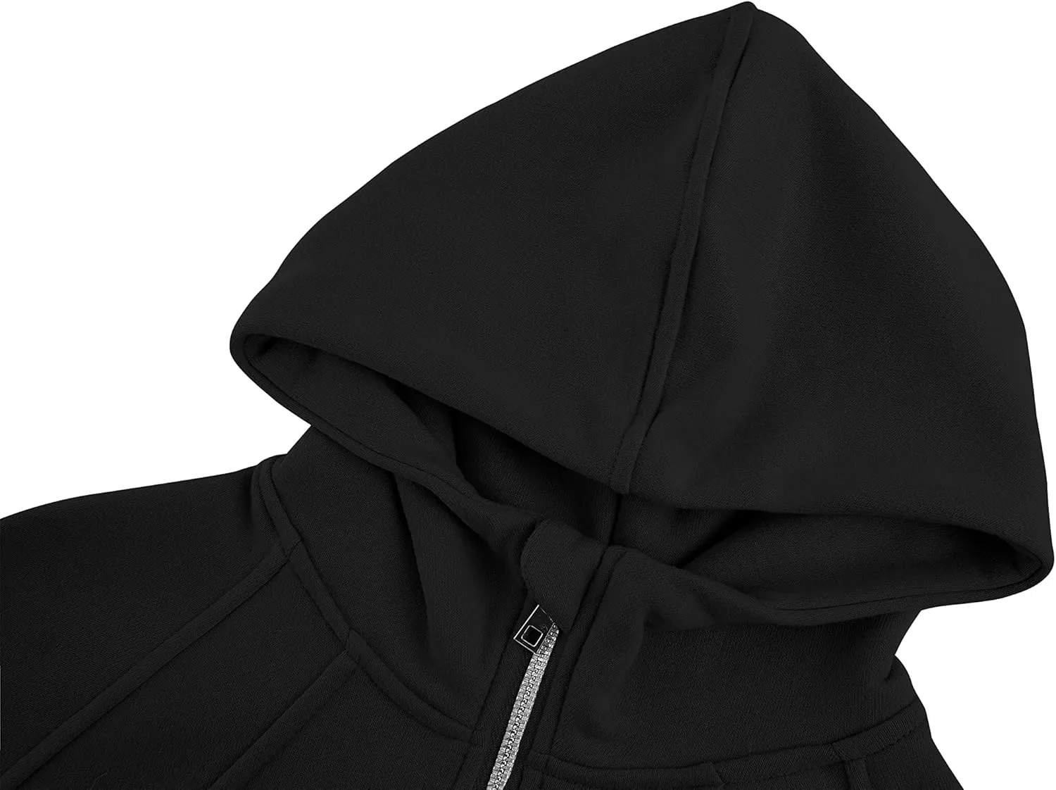 Girls' Hoodies Sweatshirts Half Zipper Pullover Crop Tops for Teen Girls Long Sleeve Sweater Thumb Hole