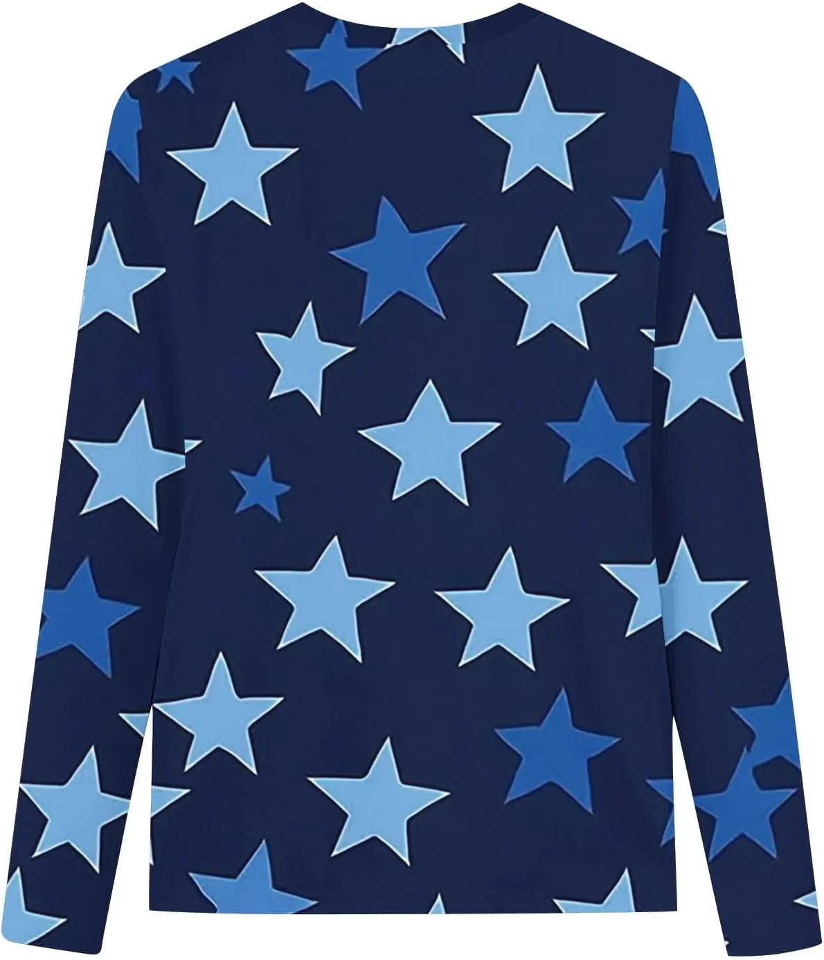 Graphic Sweatshirt Girls Long Sleeve Star Print Crewneck Lightweight Pullover Relaxed Casual Cute Essential Top