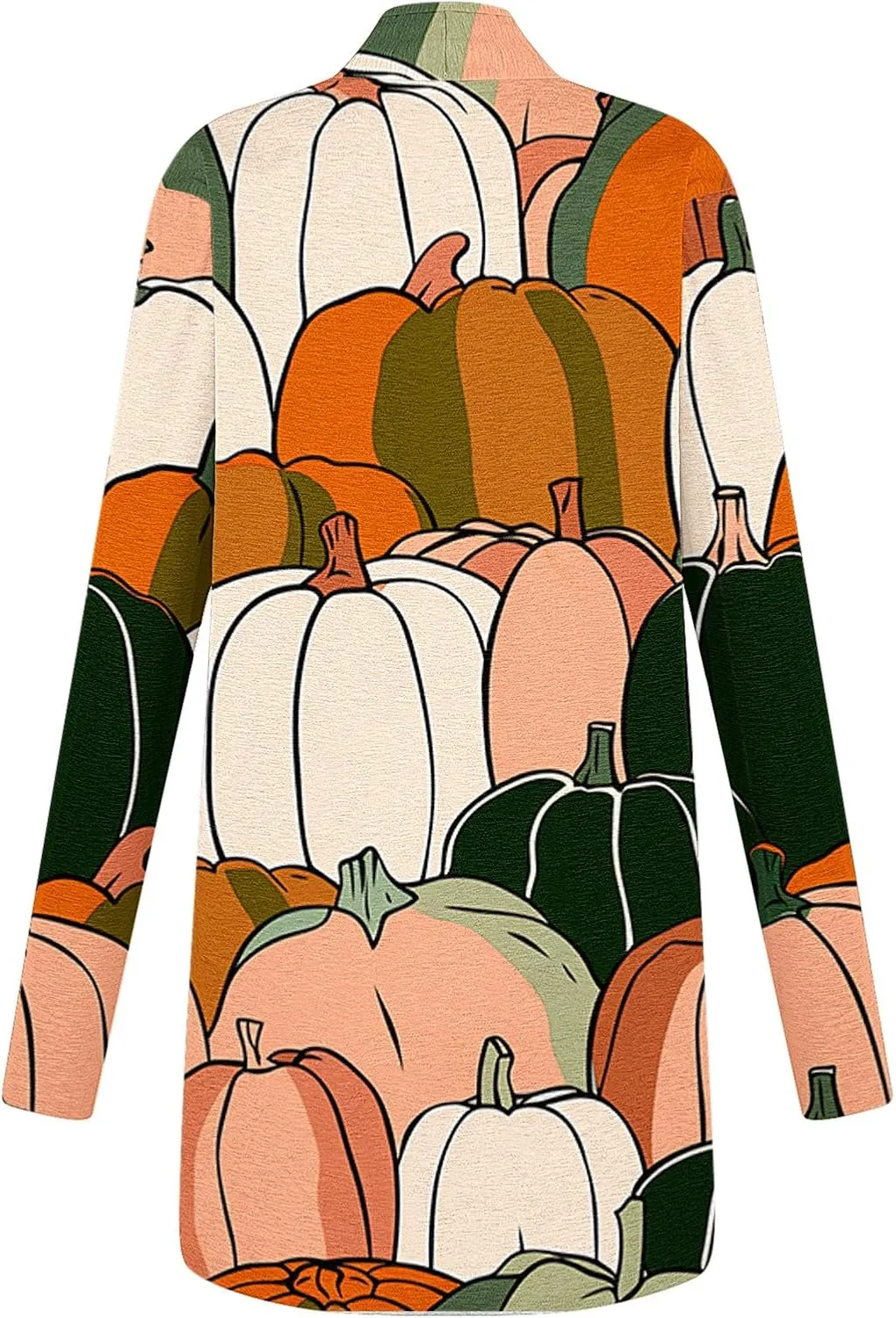 Halloween Cardigan for Women Fall Outfits 2024 Long Sleeve Pumpkin Cardigan Sweater Cute Print Knitting Cardigans