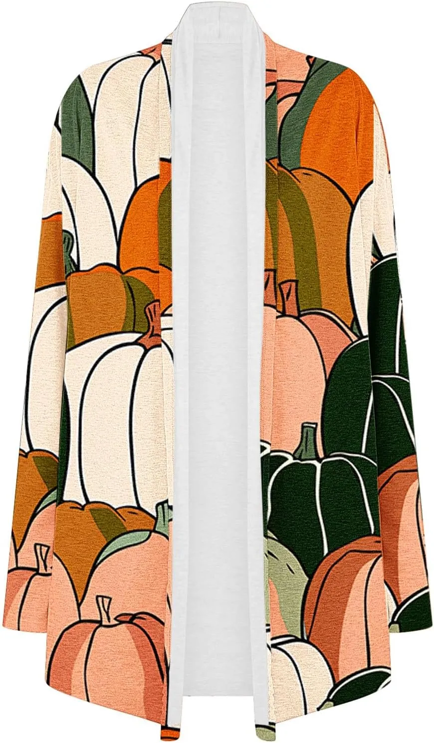 Halloween Cardigan for Women Fall Outfits 2024 Long Sleeve Pumpkin Cardigan Sweater Cute Print Knitting Cardigans