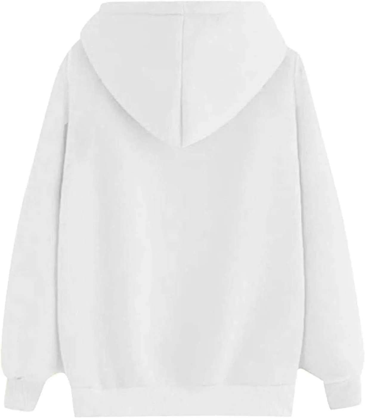 Heart Graphic Hoodie Women Casual Pullover Sweatshirt Drawstring Pocket Relaxed Long Sleeve Soft Streetwear