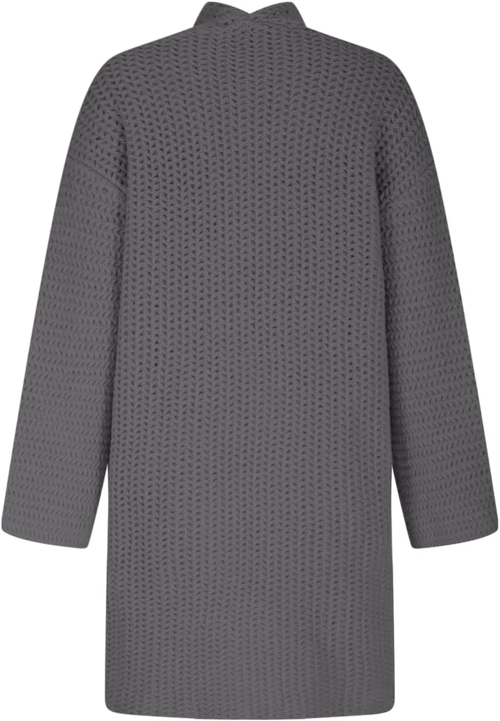 HGps8w Long Cardigans for Women Open Front Loose Casual Long Sleeve Cozy Chunky Knit Outerwear Jackets with Pockets