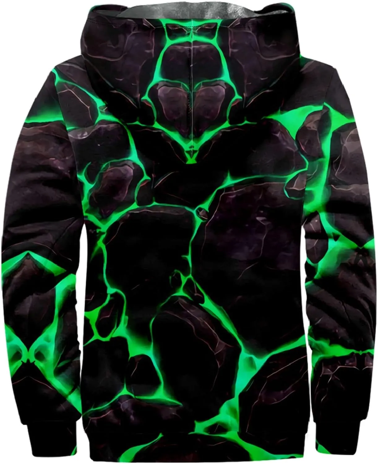 Hoodies for Men Full Zip Up Hoodie Thick Fleece Jacket Sherpa Lined Flannel Hoodie Fall Fashion Warm Soft Coat