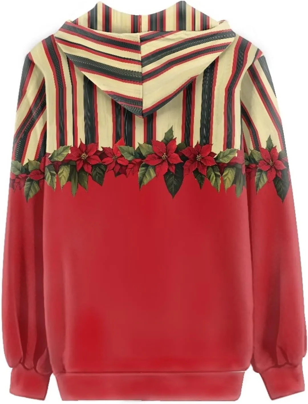 Irisjudy Women's Classic-Fit Hoodies Island Tribal, Butterflies,Music Notes Print Fall Jacket Oversized Sweatshirts XS-5XL