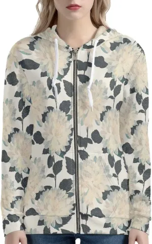 Irisjudy Women's Classic-Fit Hoodies Island Tribal, Butterflies,Music Notes Print Fall Jacket Oversized Sweatshirts XS-5XL
