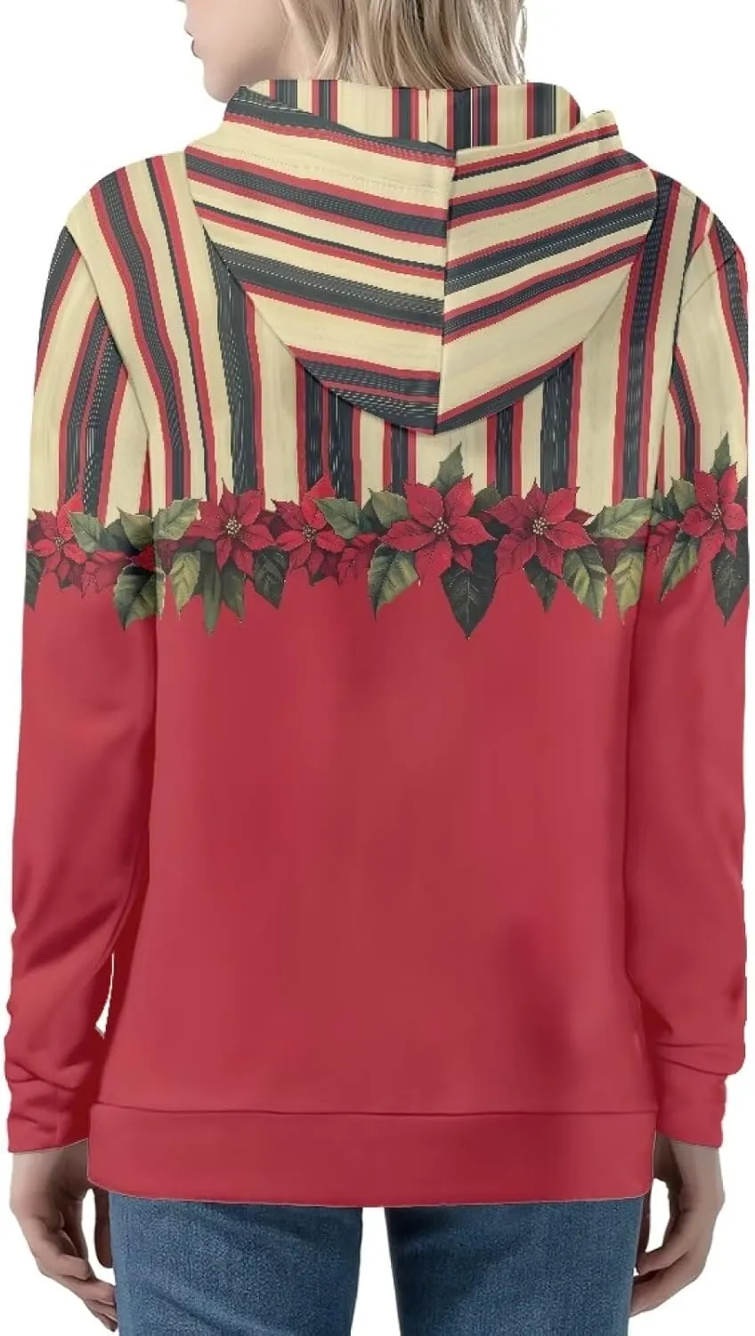 Irisjudy Women's Classic-Fit Hoodies Island Tribal, Butterflies,Music Notes Print Fall Jacket Oversized Sweatshirts XS-5XL