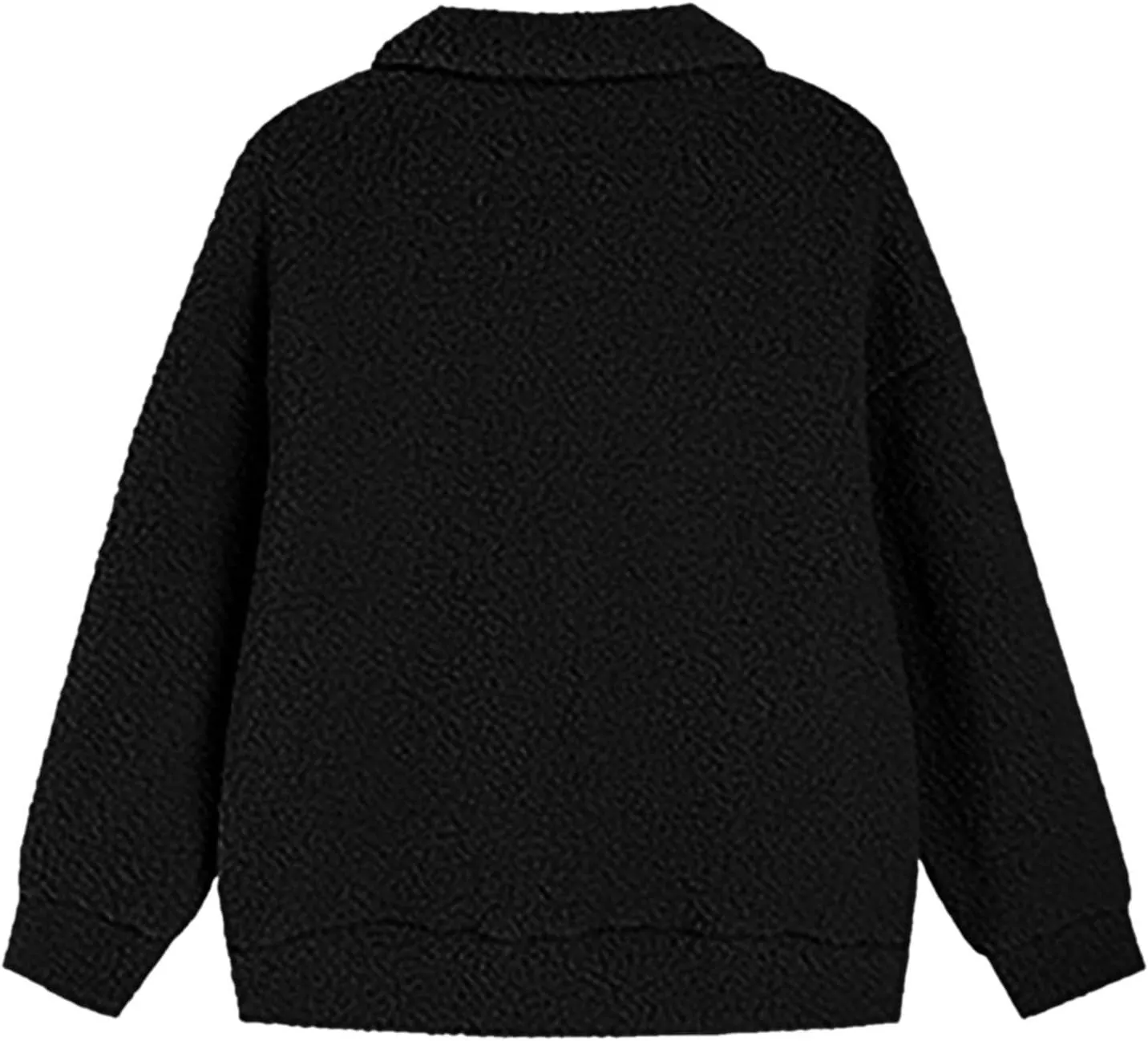 Jackets for Women Full Zip Fuzzy Fleece Sherpa Lined Cardignas Jacket Plus Size Open Front Winter Coats with Pockets