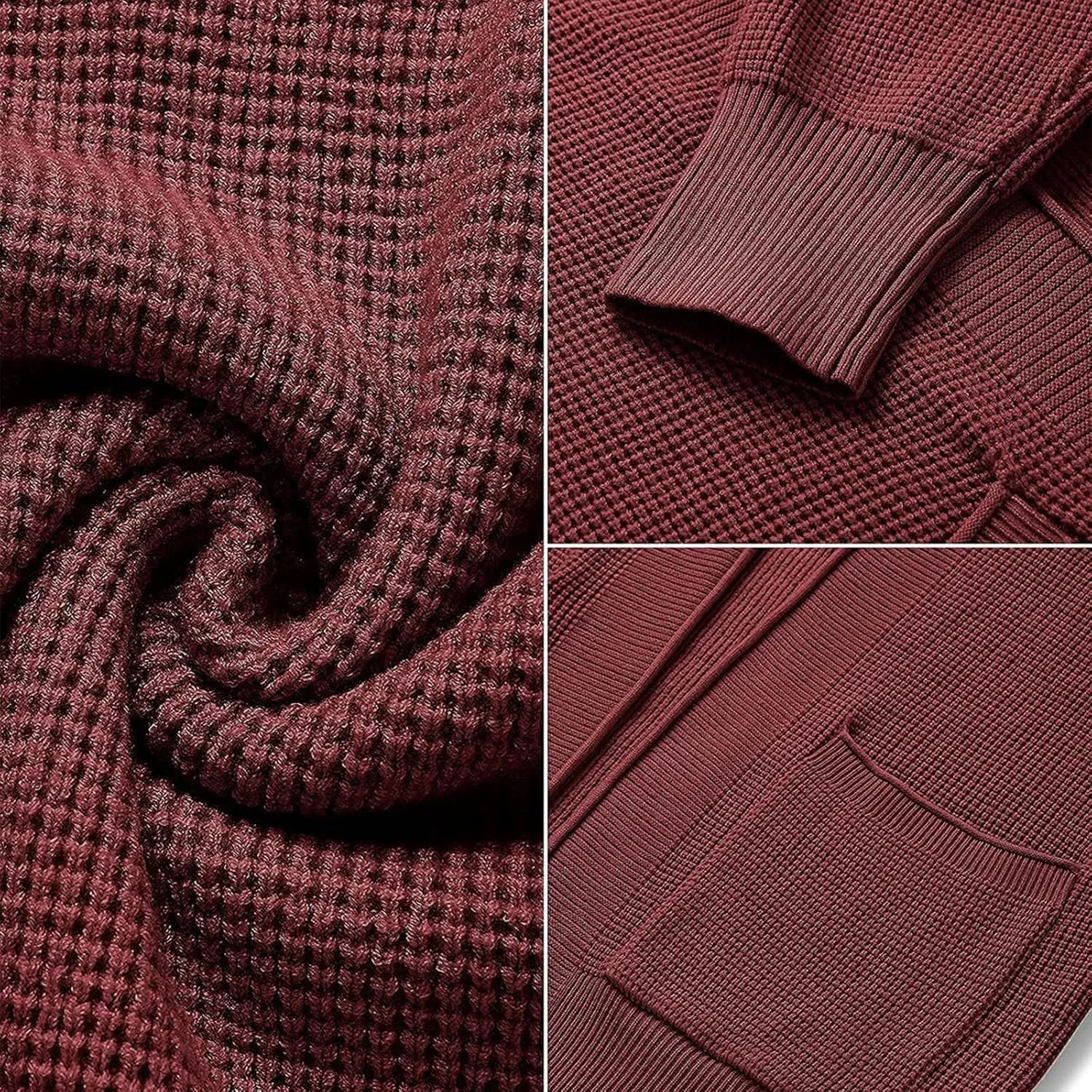 JOAU Fall Winter Cardigan for Women Open Front Long Sleeve Loose Slouchy Chunky Knit Sweater Casual Soft Coat with Pockets