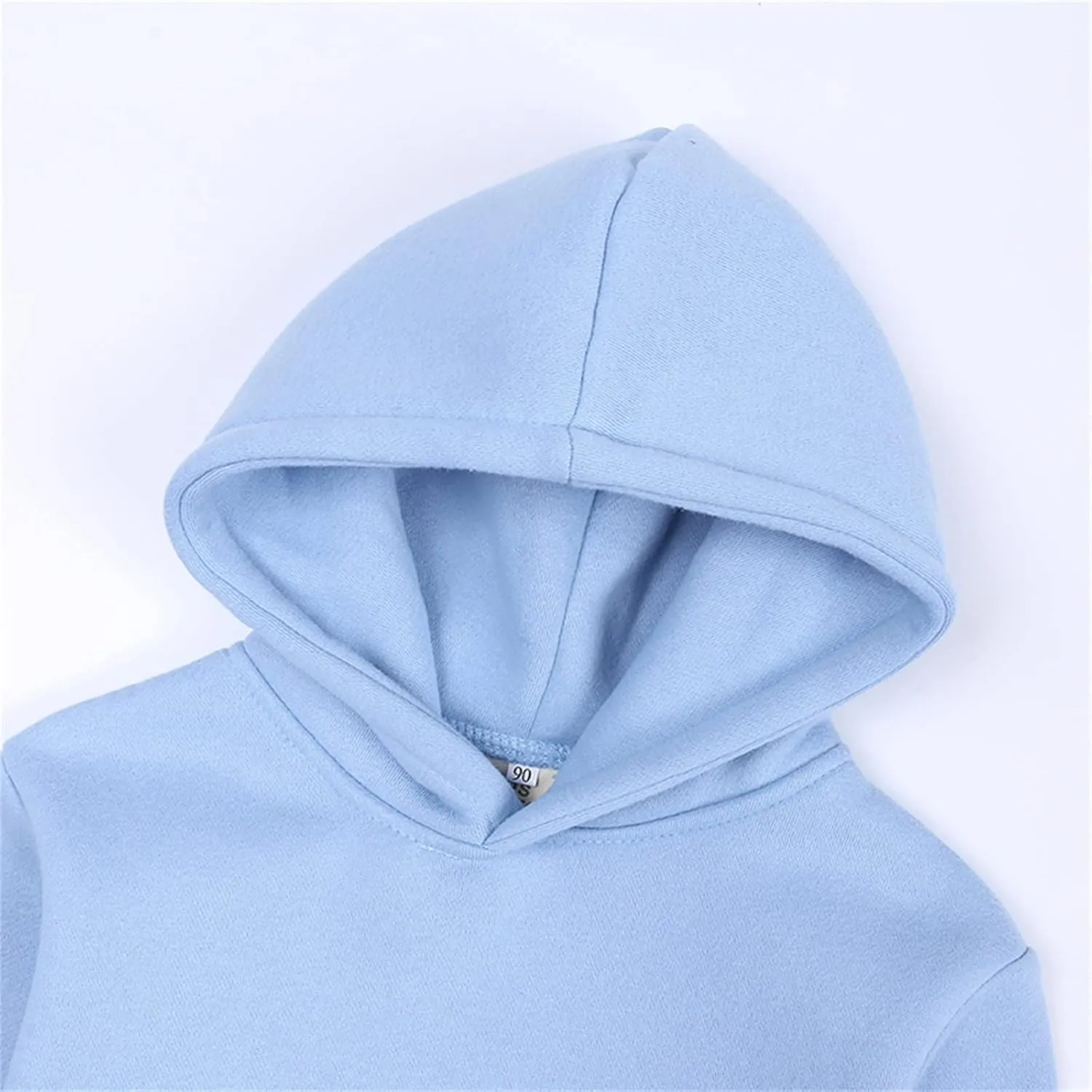Kids Soft Brushed Fleece Hooded Sweatshirts Active Pullover Hoodie for Boy Girl Basic Solid Cotton Hoodie for Toddler