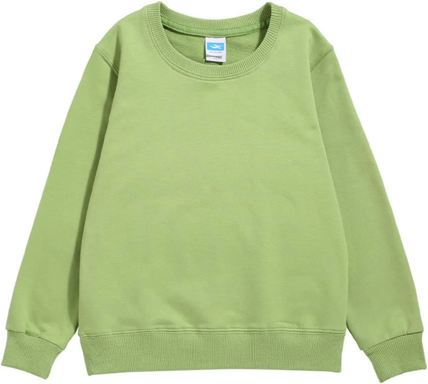 Kids Solid Long Sleeve Sweatshirt Toddler Baby Boys Girls Cotton Pullover Tops Little Girl Soft Casual Blouse Outfits