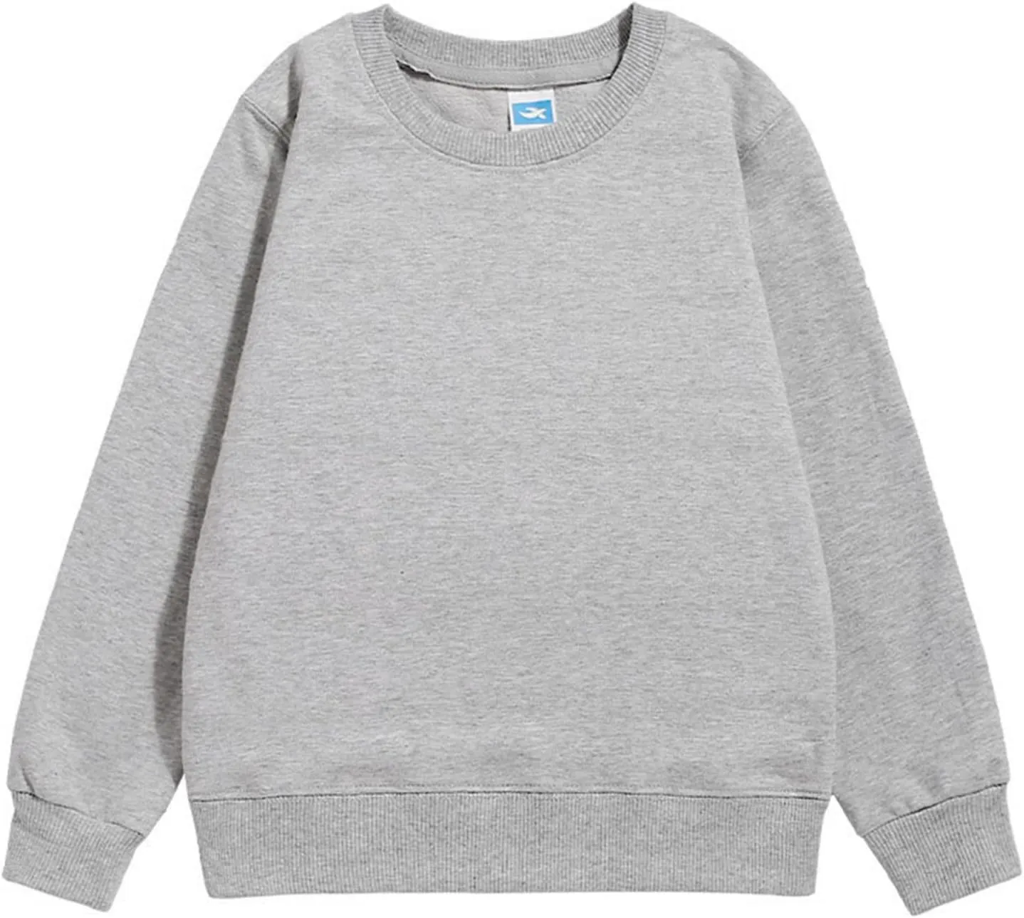 Kids Solid Long Sleeve Sweatshirt Toddler Baby Boys Girls Cotton Pullover Tops Little Girl Soft Casual Blouse Outfits