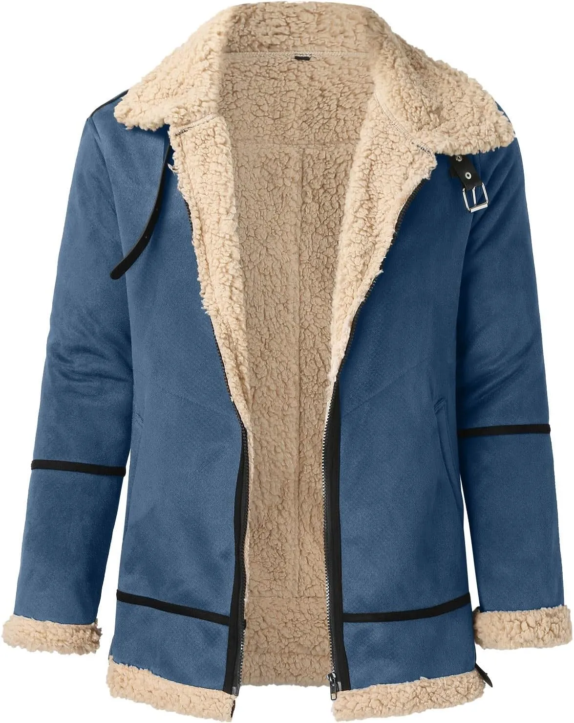 LCMTWX Winter Jackets for Men Jacket Coat Leisure Plus Size Hat Zip Pocket Cotton-Padded Warm Soft Hooded Winter Coats