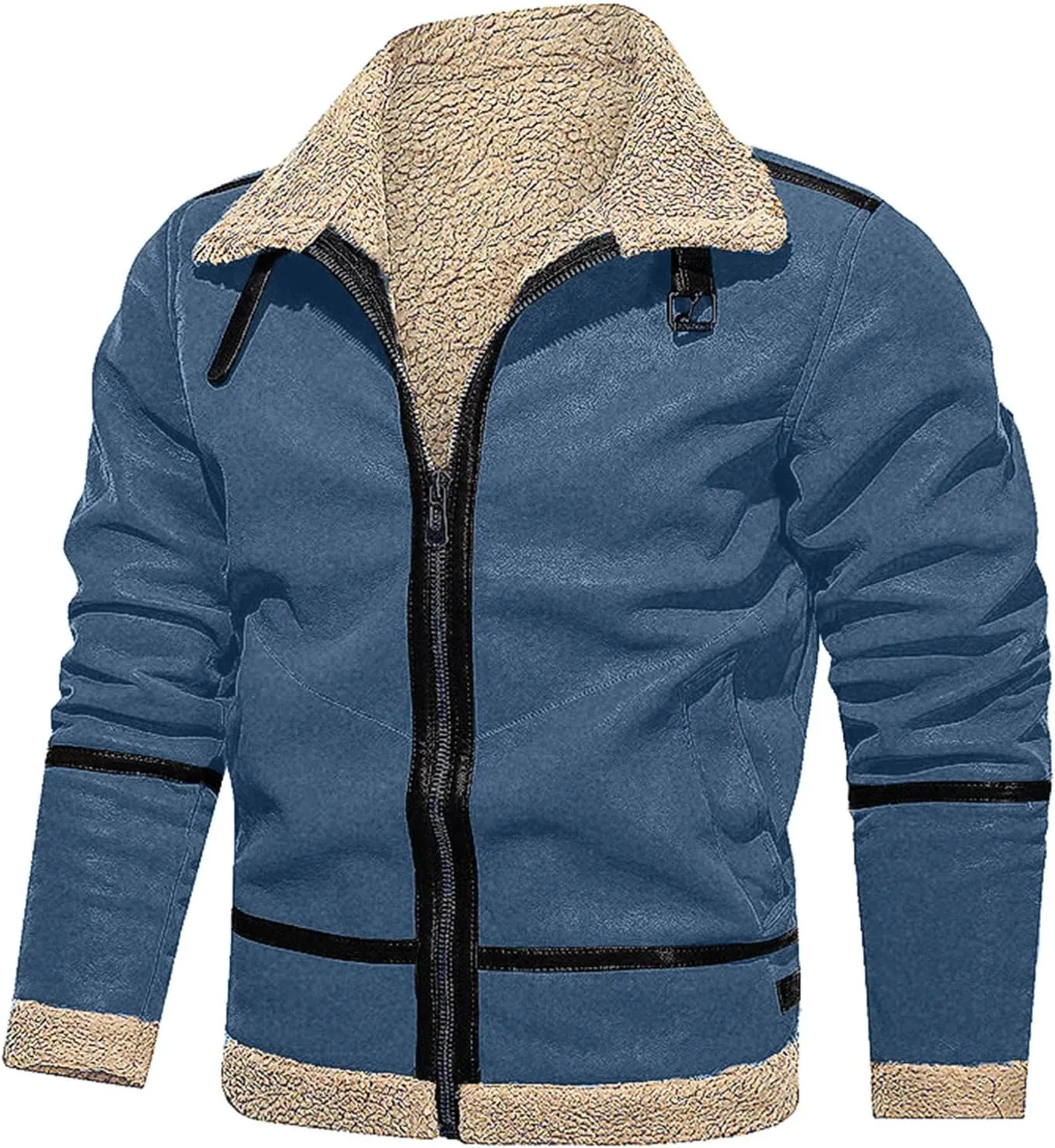 LCMTWX Winter Jackets for Men Jacket Coat Leisure Plus Size Hat Zip Pocket Cotton-Padded Warm Soft Hooded Winter Coats
