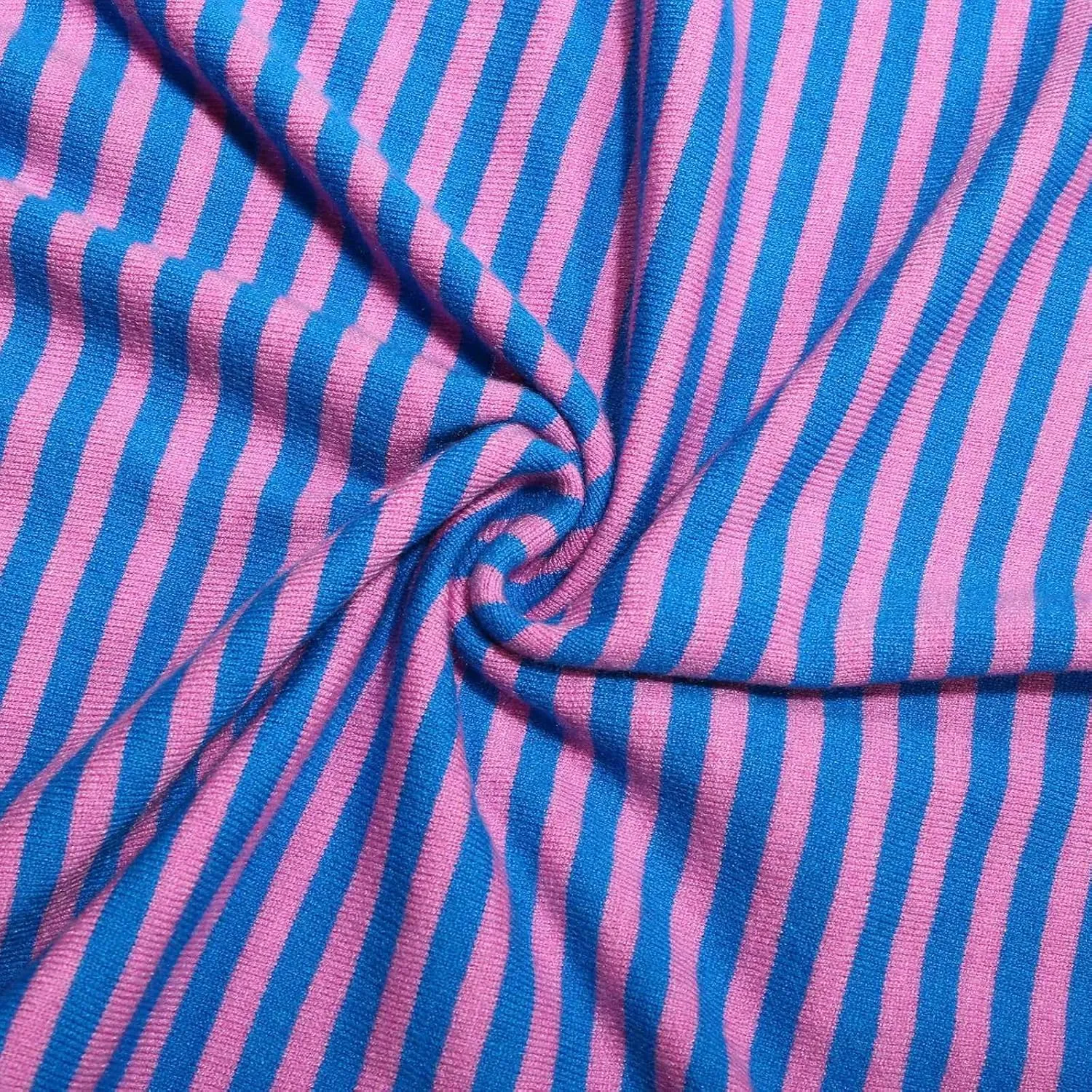 Light Sweatshirt for Women Fashion Casual Round Neck Striped Tops Long Sleeved Sweater Hoodless Hoodie