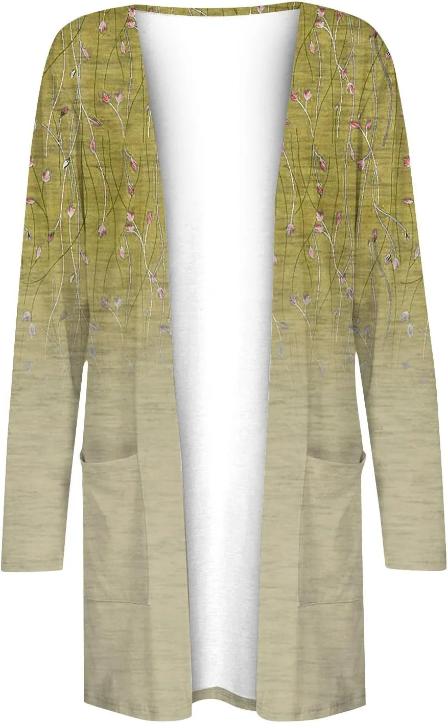 Long Cardigan Sweaters for Women, Soft Open Front Womens Oversized Cardigan Casual Long Sleeve Jacket with Pocket